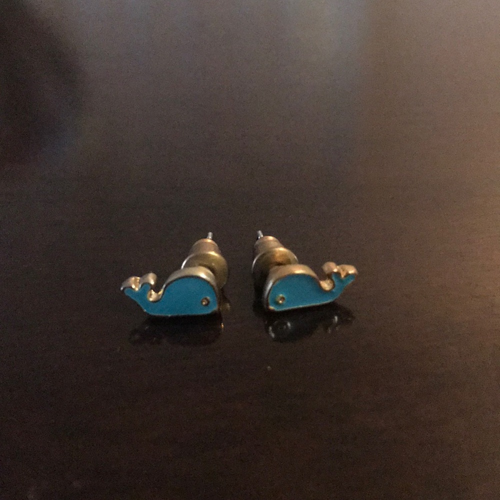 Whale earrings